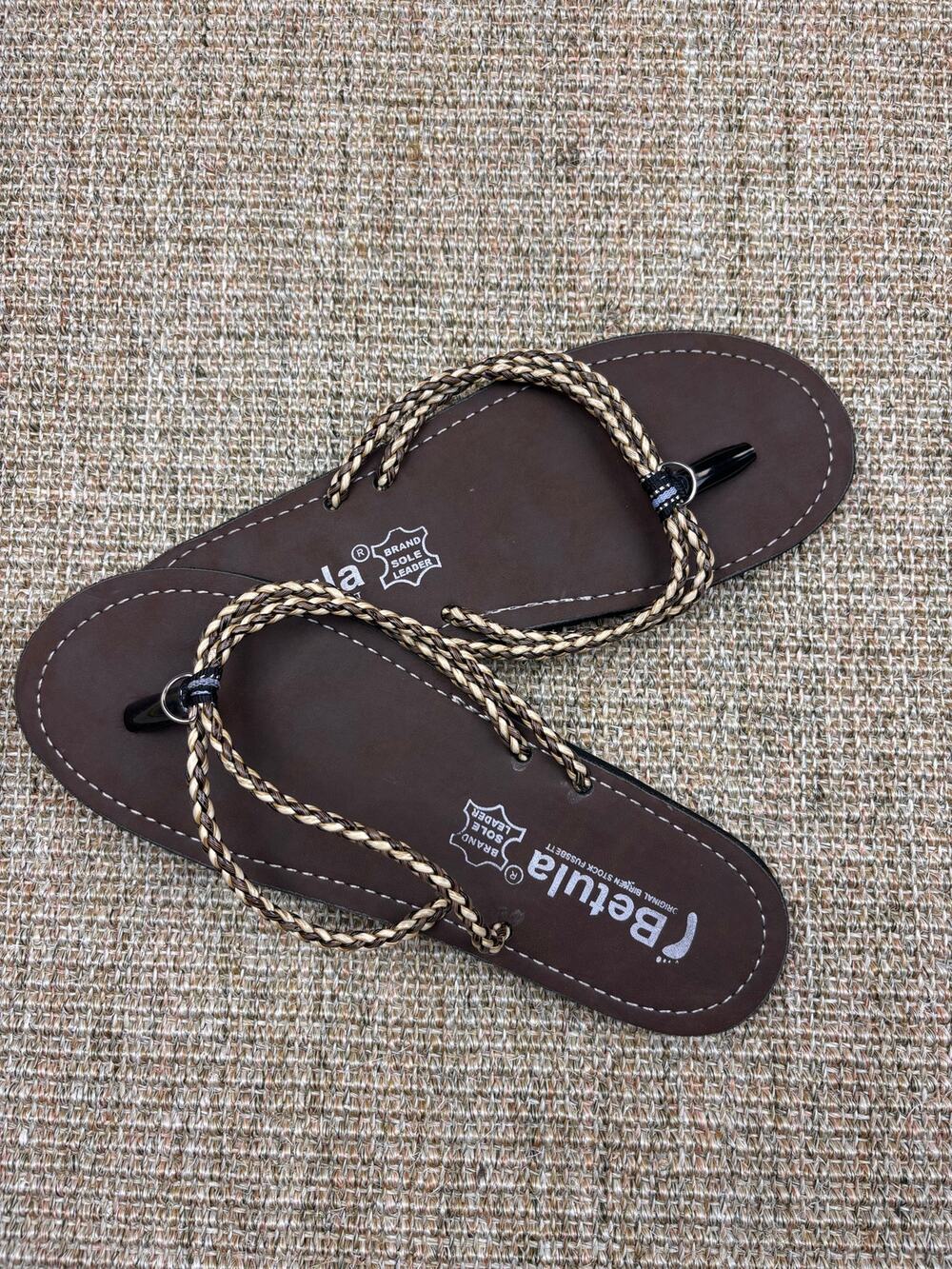 👡 Betula by Birkenstock Braided Strap Sandals | Size 8.5 | Brown & Tan